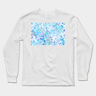 Frosty, winter design in light blue Long Sleeve T-Shirt